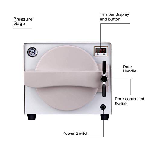 Zgood Automatic 18L Autoclave Steam Sterilizer Medical for Lab Beauty Equipment Mini Lab Euipment - Thumbnail 4