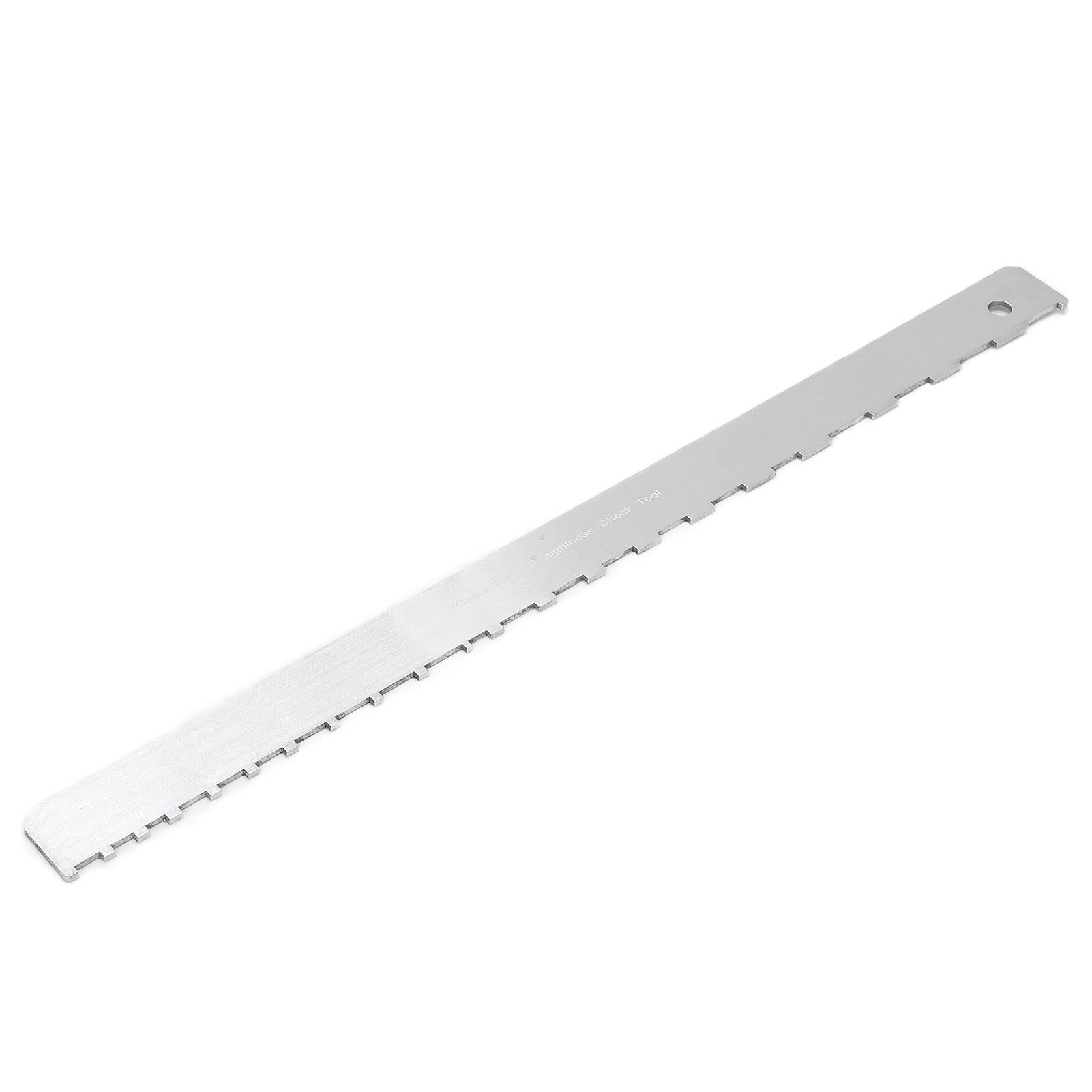 Odorkle Guitar Neck Notched Ruler, 43 X 3 X 0.5cm, Aluminum Neck Ruler Straight Edge Luthiers Tool for Electric Folk Bass (M02833), ODORKLE5ZCGPSFEBR-11