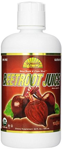 Dynamic Health Organic Certified Juice, Beetroot, 32 Fluid Ounce (Pack of 2)