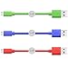 OKRAY 3 Pack 3.3ft High Speed Durable PVC Micro USB 2.0 Charging sync Data Cable Cord Charger for Android, Samsung Galaxy S6, HTC, LG, Sony, NOKIA, Xbox One, Motorola, Google Nexus (Red Green Blue)