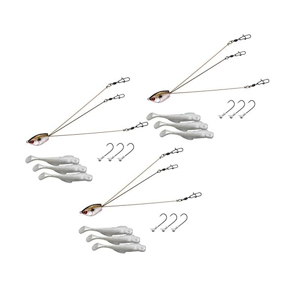 YUM-Yumbrella-Fishing-Lure-Tennessee-Special-3-Wire-Rig-Minnows-3-Pack