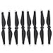 Propeller 4 Pairs Quick Release Propellers CCW/CW Props Blades for DJI Mavic Air Drone Accessories White Stripes