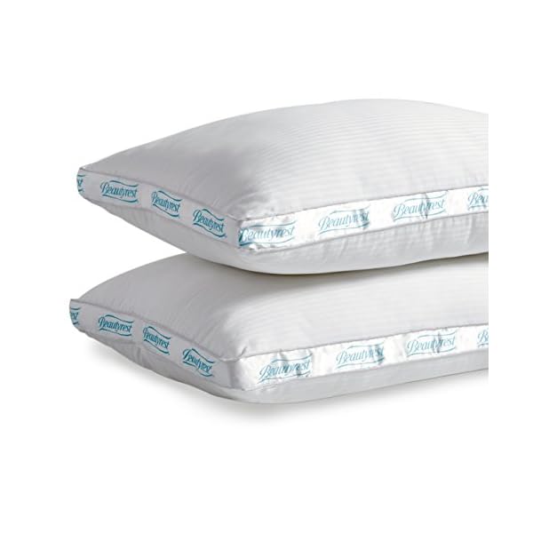 Beautyrest Extra Firm Pillow for Back & Side Sleeper, Two Pack, Queen