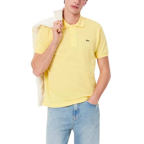 Lacoste Men's Classic Fit L.12.12 Original Piqué Polo Shirt, Yellow, 4X-Large
