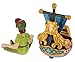 Disney Parks Peter Pan Pirate Ship Figurine Salt and Pepper Shaker Set NEW
