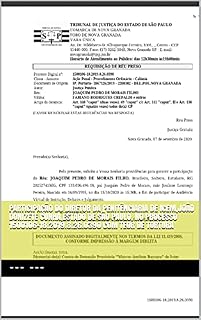 Livro participação do Diretor da Penitênciaria de Icem,João Donizete Cunha,Estado de São Paulo, no processo 1500106-18.2019.8.26.0390 com teor de Tortura