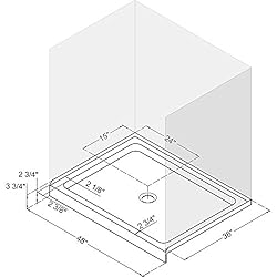 DreamLine SlimLine Single Threshold Shower Base in
