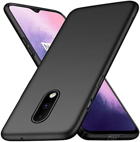Richgle OnePlus 7 Case, Black Ultra Slim Protective Case Hard Cover Shell for OnePlus 7 RG00466