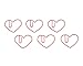 Butler in the Home Love Heart Shaped Paper Clips Great for Paper Clip Collectors or Office Gift - Comes in Round Tin with Lid and Gift Box (100 Count Red)