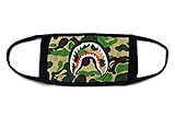 maskking Camping First Aid Kits Bape Green Shark Face Mask