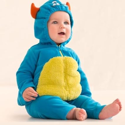 Amazon Co Jp カーターズ Carter S ハロウィン限定商品 怪獣 コスプレ 男の子用ハロウィーンリトルモンスターコスチューム 出産祝いギフト 着ぐるみ 怪獣なりきり 変身 Halloween ベビー水色衣装 並行輸入 ベビー マタニティ