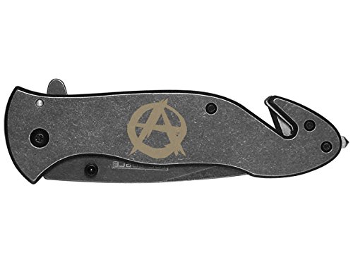 Anarchy engraved TAC-Force TF-811SB Speedster Model Folding Pocket Knife by NDZ Performance Anarchy engraved TAC-Force TF-811SB Speedster Model Folding Pocket Knife by NDZ Performance