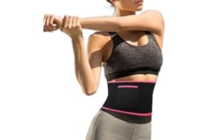 BINQER Waist Trainer for Women Weight Loss Waist Trimmer Belt Sport Stomach Shaper Wraps Fitness Workout Back Support Belt Wh