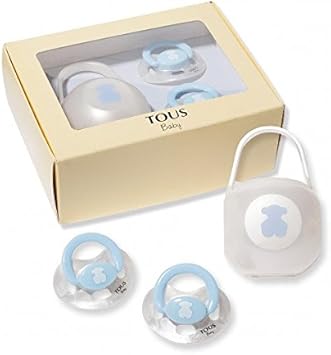 Tous - Pack 2 Chupetes anatómicos Silicona de 0 meses y Caja ...