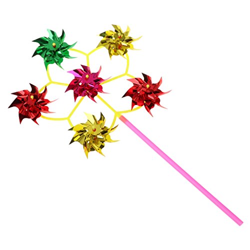 Lvyuanda Wheel Colorful Wheel Wind Spinner Windmill - Outdoor Lawn Garden Decor - Decor Your Yard Garden, Random Delivery - Thumbnail 6