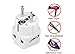 European Plug Adapter USA US to EU Europe - Unidapt Power Adapter Plug Charger Converter Schuko E-F Plug Adaptor (3 piece)