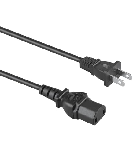 Amazon.com: KONKIN BOO 8ft 2-Prong Square AC Power Cord Cable Lead