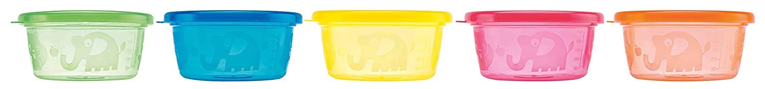 Nuby Snacks Bowl 300ml - Multicolor (Pack of 6)