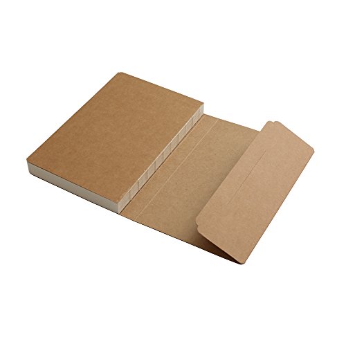 Kraft Cover Blank 100g Full Wood Paper Sketch Book - 112 Sheets / 224 Pages - 140 Millimeters by 210 Millimeters - 350gsm Kraft Paper