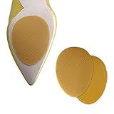 Non-Slip Shoes Pads 5 Pairs Self-Adhesive Shoe Grips Rubber Anti-Slip Shoe Grips can Non-Slip Noise Reduction (Yellow)
