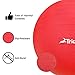 Trideer Exercise Ball (45-85cm) Extra Thick Yoga Ball Chair, Anti-Burst Heavy Duty Stability Ball Supports 2200lbs, Birthing Ball with Quick Pump (Office & Home & Gym)