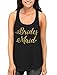 Bridesmaid Gold Glitter Women's Racerback Tank Top, SpiritForged Apparel