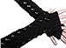 FuzzyGreen Pretty Fashion Gloves, Fashion Gloves Black Lady Women Girls Winter Warmer Long Stretch Weave Knit Arm Warmer Fingerless Hollow Out Gloves Mitten Crochet Warmer