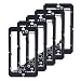 VCE 5-Pack Single Gang Low Voltage Mounting Bracket for Telephone Wires, Network Cables, HDMI, Coaxial, Speaker Cables-Black
