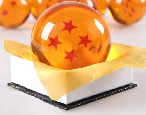 1:1 DBZ DragonBall Z Crystal Ball Durchmesser ca.7cm Dazzling 4-Star-Kristallkugel