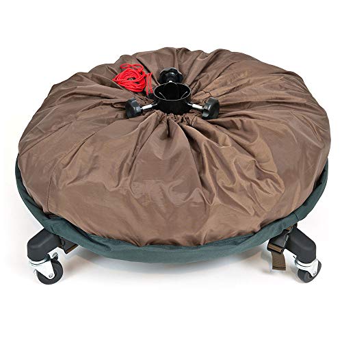 [Upright Tree Storage Bag] - 9 Foot Christmas Tree Storage Bag | Hold Artificial Trees up to 9 Feet Tall - Keep Your Fake Tree Assembled | Includes Rolling Tree Stand (9' - Large / With Tree Stand) - Thumbnail 3
