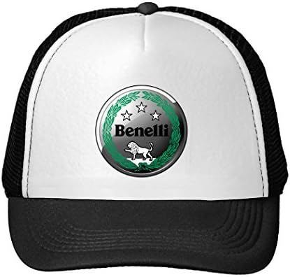 LEU Unisex Benelli Logo Emblem Adjustable Sun Hats Black