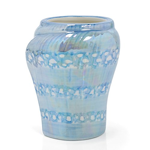 FORLONG-Ocean-Conch-Sea-Shell-Ceramic-Bathroom-Accessories-Set-of-41-Gargle-Cups-1-Toothbrush-Holders-1-Soap-Dishes-1-Soap-Dispenser-Blue FORLONG Ocean Conch Sea Shell Ceramic Bathroom Accessories Set of 4,1 Gargle Cups 1 Toothbrush Holders 1 Soap Dishes 1…