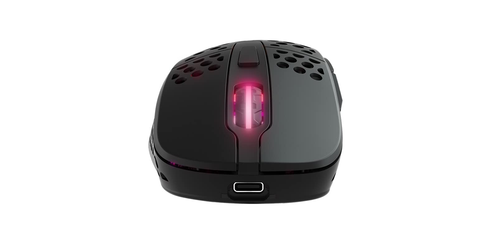 XTRFY M4 Wireless, Wireless Ultra-Light Gaming Mouse, Optimised for E-Sports, 2.4 GHz, RF RGB Lighting, Adaptable Ergonomic Right-Handed Mouse, Rechargeable, Black