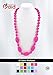 Consider It Maid Silicone Teething Necklace for Mom to Wear - FREE E-BOOK - BPA FREE and FDA Approved - One Love (Violet Red)