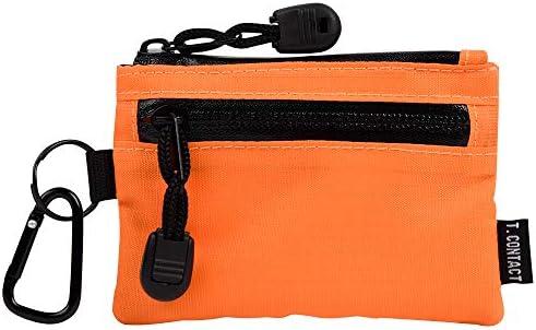 定期入れ 小銭入れ コインケース メンズ 防水 財布 カラビナ付き キーリング付き