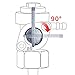 Poweka Gas Tank Fuel Switch Valve Pump Petcock for Chinese Gasoline Generator 5.5hp 6.5hp 7hp 8hp 9hp 11hp 13hp 14hp 15hp 16hp 168f 170f 173f 177f 188f 190f 163cc 196cc New