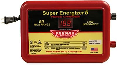 Parmak Super Energizer 5 Low Impedance 110/120 Volt 50 Mile Range Electric Fence Controller SE5