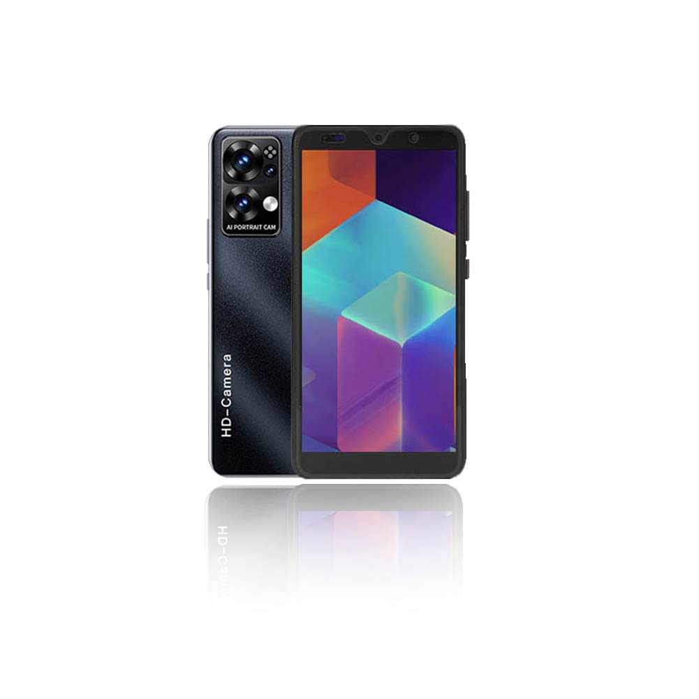 Unlocked Android Smartphone, Rino7 Pro 5.45in HD Screen Cell Phone, 512MB RAM 4GB ROM, For Android 4.4.2 3G Phone, 1500mAh Fast Charging Battery, Supports Wifi, BT, FM, Face Recognition(Black)
