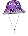 Tuga Girls Reversible Bucket Sun Hat (UPF 50+), Violet, Medium