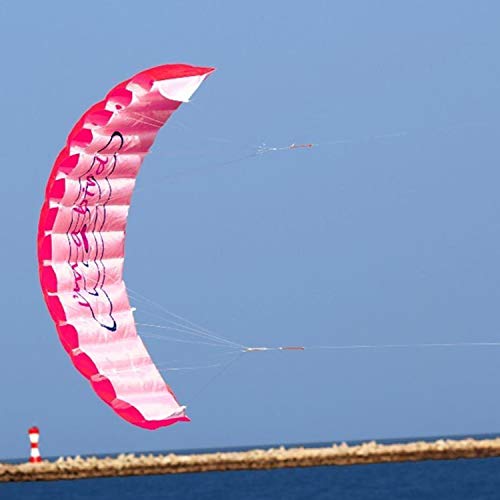 Cumtur Beach Kite,1.4m Dual Line Kitesurfing Stunt Parachute Soft Parafoil Surfing Kite Sport Kite Huge Large Outdoor Activity Beach Flying Kite - Thumbnail 3