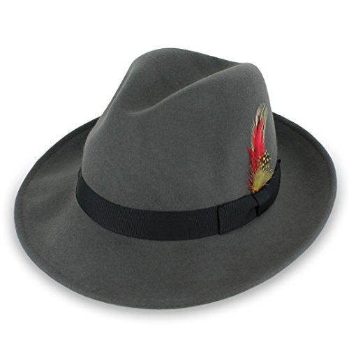 Belfry bogart 100% wool men’s dress fedora in 5 color…