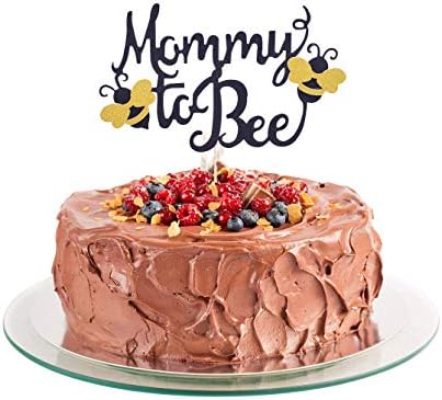 ママと蜂のケーキトッパー ジュエリー 手作り ケーキデコレーション バナー B07tv65ldr 性別発表パーティーデコレーション 腕時計 バンブルハチ ベビーシャワー Shami 大型家電 男の子 女の子用 初めての誕生日パーティー