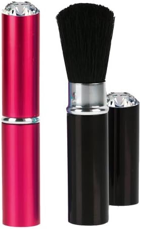 Danielle Enterprises Crystal Crush Pop Up Makeup Brush, Pink