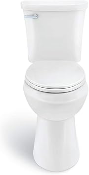 Glacier Bay Power Flush 2 Piece 1 28 Gpf Single Flush Elongated Toilet In White Seat Included 3 Pack Amazon Com