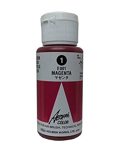 Aeroflash Color (Magenta E-001) 1 Bottle of 35ml From Holbein Japan