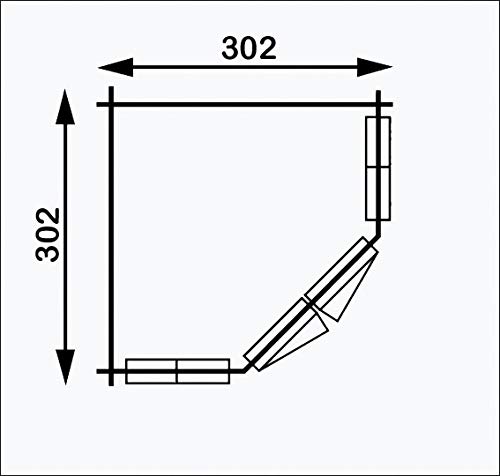 Alpholz 5-Eck Gartenhaus Josephine-40 A aus Massiv-Holz | Gerätehaus mit 40 mm Wandstärke | Garten Holzhaus inklusive… – Bild 3