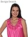 Beverly Rock Women's Solid Tricot Long shiny Satin Silky Nightgown