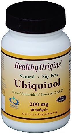 Healthy Origins Ubiquinol Soy Free/Non-GMO Gels, 200 MG, 30 Count by Healthy Orgins