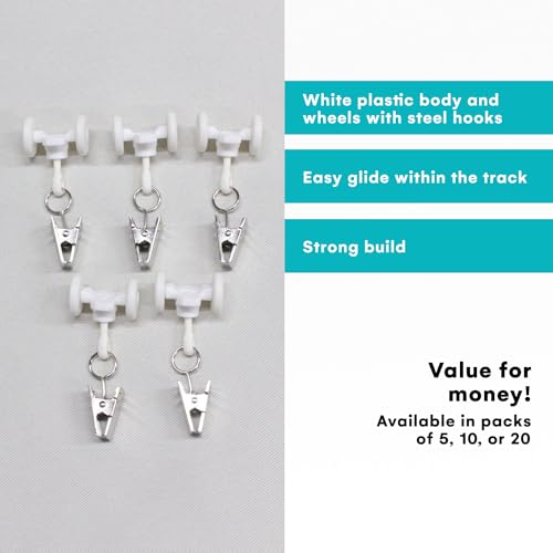 Room/Dividers/Now Ceiling Track Roller Hooks And Pinch Clips on Galleon