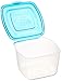 Premium Attached Food Storage Containers, Permanently Attached Plastic Lid, Never Lose & Space Saving Organization (10 Pack)